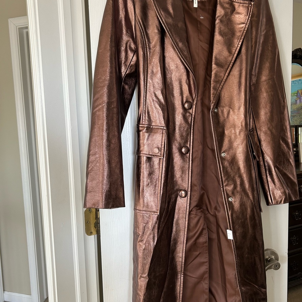 Metallic Brown Women's Coat